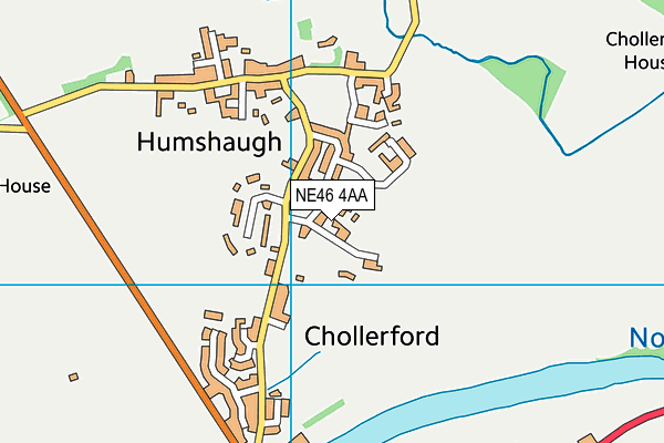 Humshaugh Church Of England Aided First School map (NE46 4AA) - OS VectorMap District (Ordnance Survey)