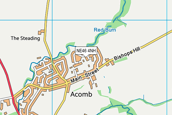 NE46 4NH map - OS VectorMap District (Ordnance Survey)