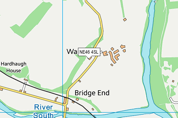 NE46 4SL map - OS VectorMap District (Ordnance Survey)