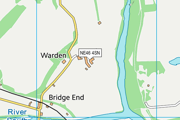 NE46 4SN map - OS VectorMap District (Ordnance Survey)