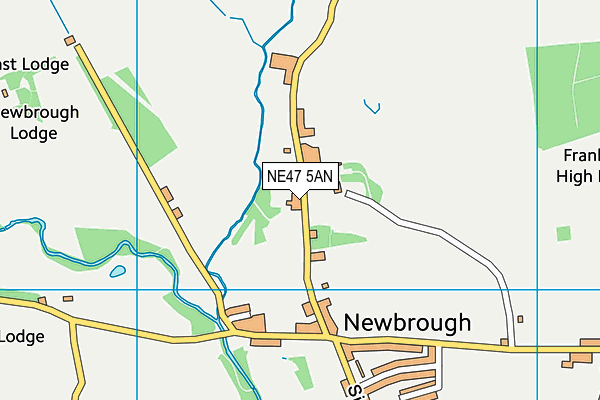 NE47 5AN map - OS VectorMap District (Ordnance Survey)
