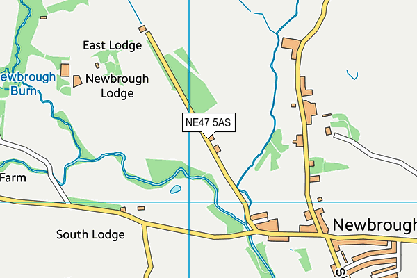 NE47 5AS map - OS VectorMap District (Ordnance Survey)