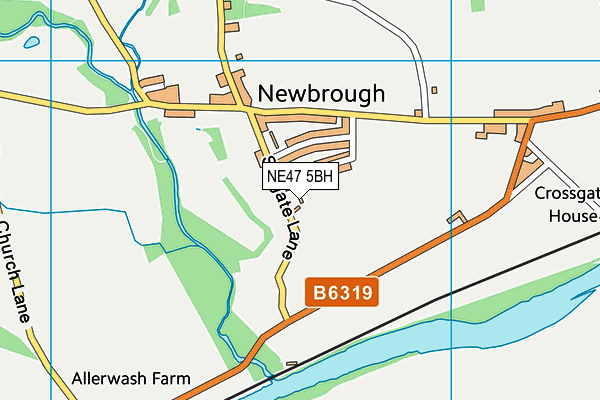 NE47 5BH map - OS VectorMap District (Ordnance Survey)