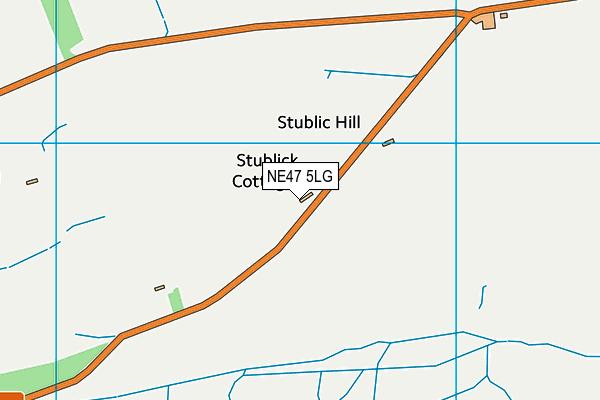 NE47 5LG map - OS VectorMap District (Ordnance Survey)