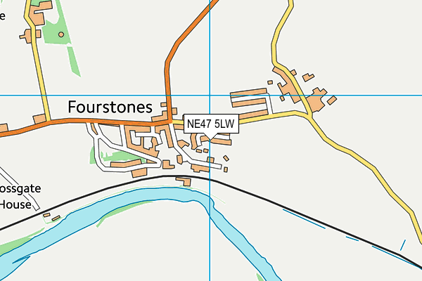 NE47 5LW map - OS VectorMap District (Ordnance Survey)