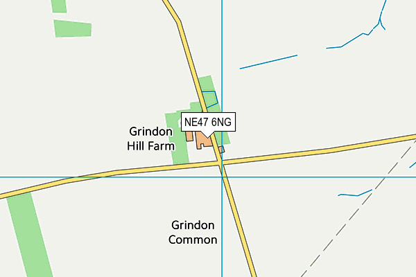 NE47 6NG map - OS VectorMap District (Ordnance Survey)