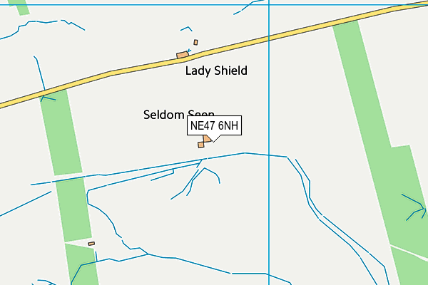 NE47 6NH map - OS VectorMap District (Ordnance Survey)