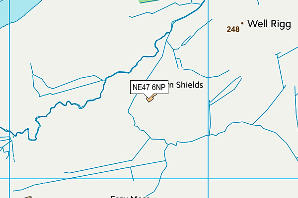 NE47 6NP map - OS VectorMap District (Ordnance Survey)