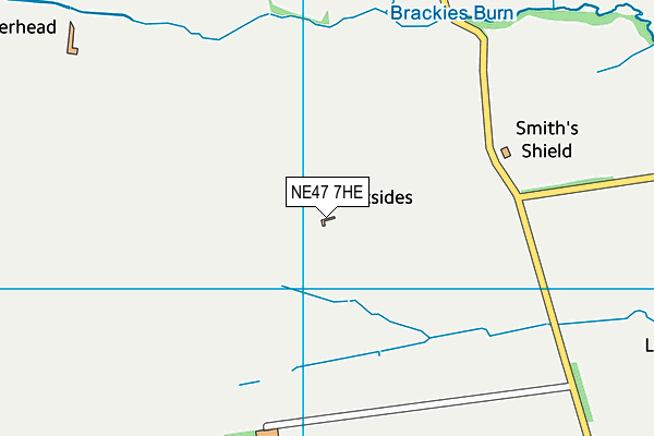 NE47 7HE map - OS VectorMap District (Ordnance Survey)