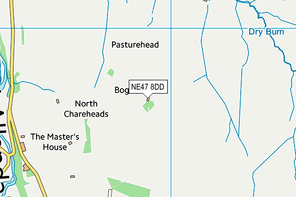 NE47 8DD map - OS VectorMap District (Ordnance Survey)