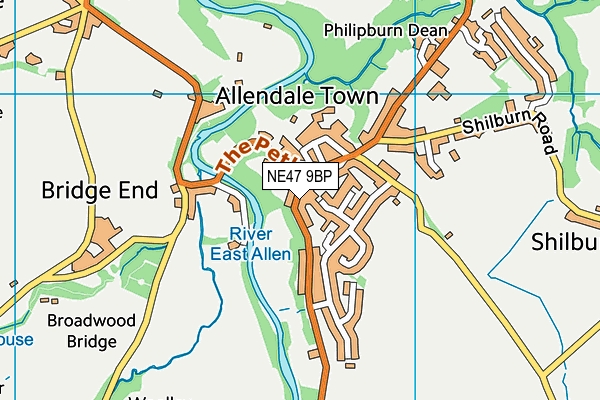 Map of ALLEN VALLEY CATERING LIMITED at district scale