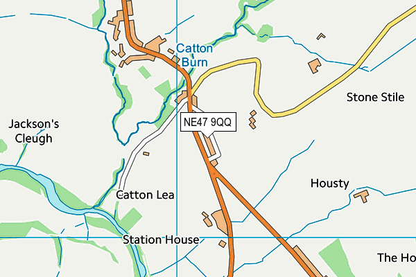 Cattonlea Haugh map (NE47 9QQ) - OS VectorMap District (Ordnance Survey)