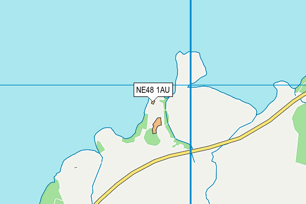 NE48 1AU map - OS VectorMap District (Ordnance Survey)