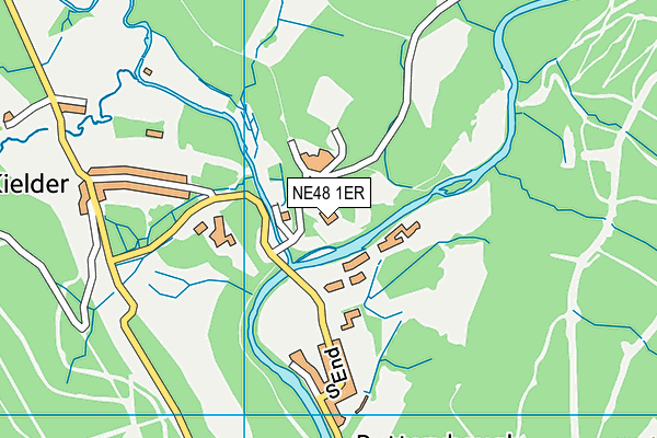 NE48 1ER map - OS VectorMap District (Ordnance Survey)
