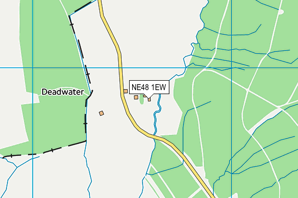 NE48 1EW map - OS VectorMap District (Ordnance Survey)