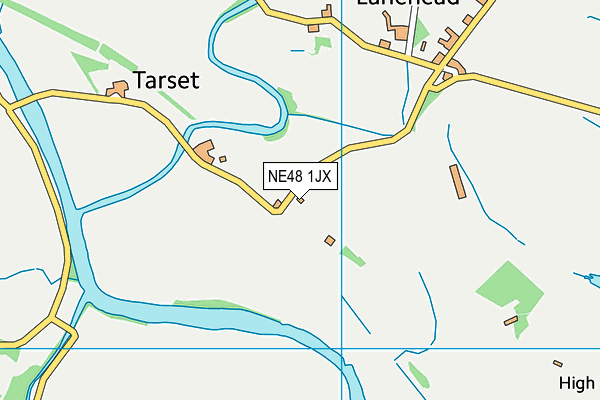 NE48 1JX map - OS VectorMap District (Ordnance Survey)