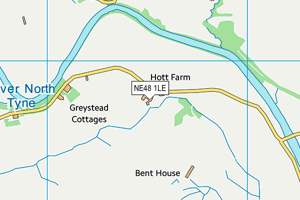 NE48 1LE map - OS VectorMap District (Ordnance Survey)