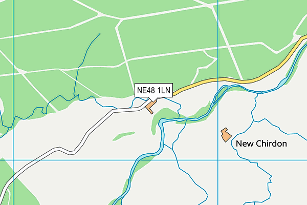 NE48 1LN map - OS VectorMap District (Ordnance Survey)
