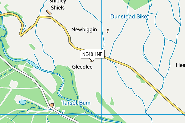 NE48 1NF map - OS VectorMap District (Ordnance Survey)