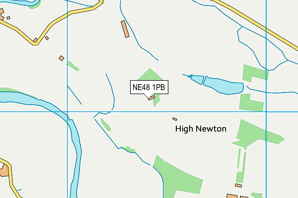 NE48 1PB map - OS VectorMap District (Ordnance Survey)