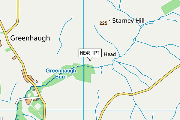 NE48 1PT map - OS VectorMap District (Ordnance Survey)