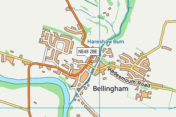 NE48 2BE map - OS VectorMap District (Ordnance Survey)