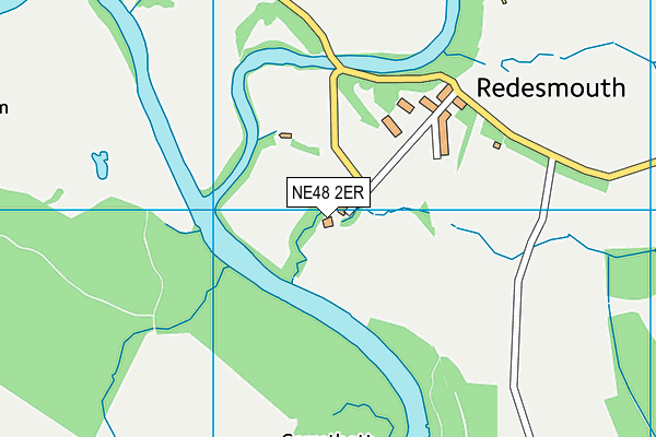 NE48 2ER map - OS VectorMap District (Ordnance Survey)
