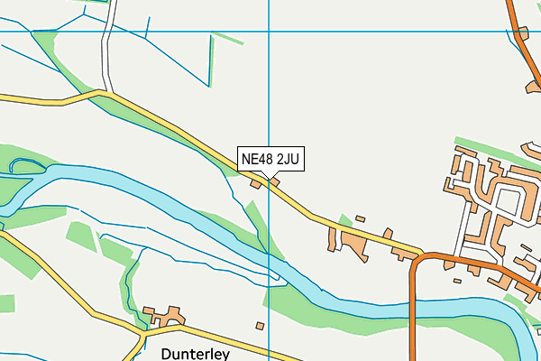 NE48 2JU map - OS VectorMap District (Ordnance Survey)