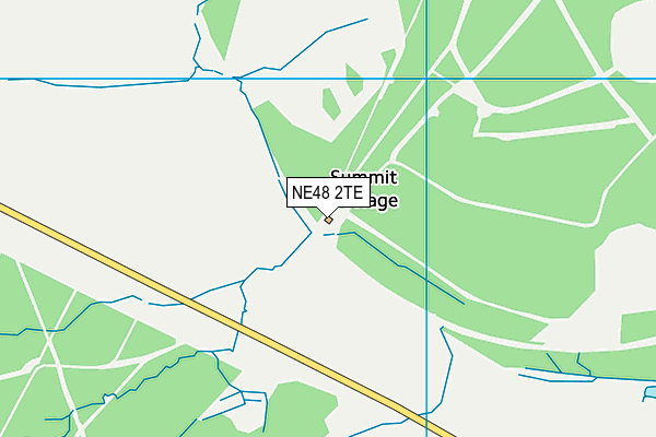 NE48 2TE map - OS VectorMap District (Ordnance Survey)