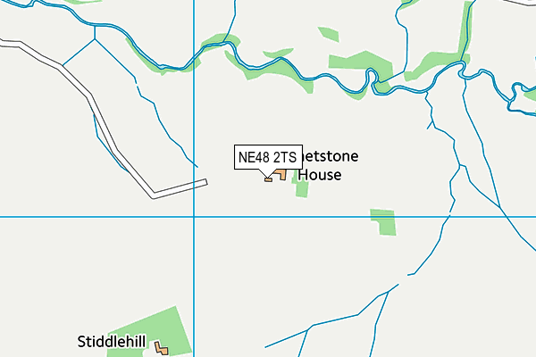 NE48 2TS map - OS VectorMap District (Ordnance Survey)