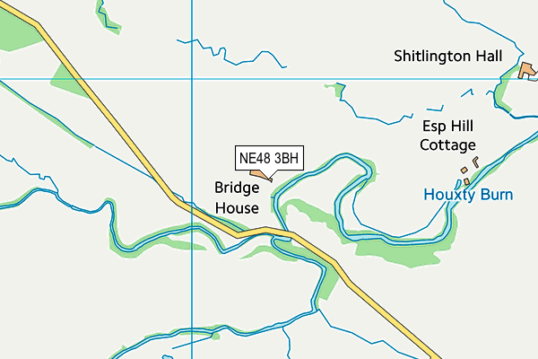 NE48 3BH map - OS VectorMap District (Ordnance Survey)