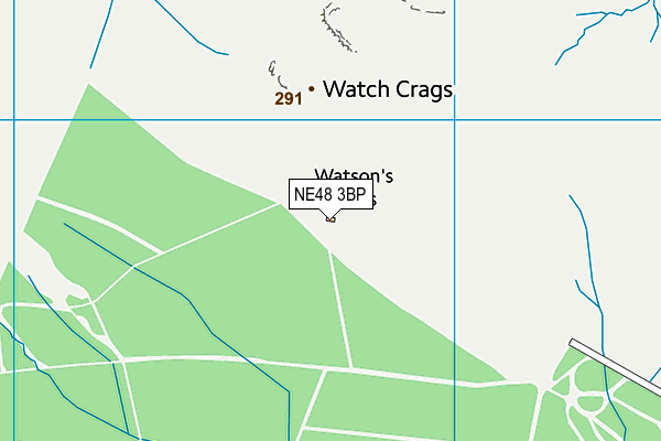 NE48 3BP map - OS VectorMap District (Ordnance Survey)