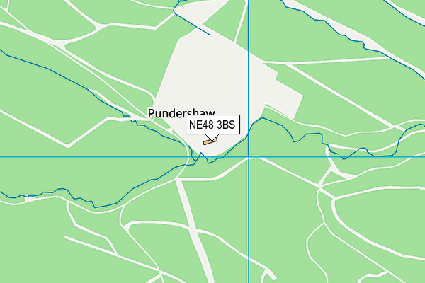 NE48 3BS map - OS VectorMap District (Ordnance Survey)