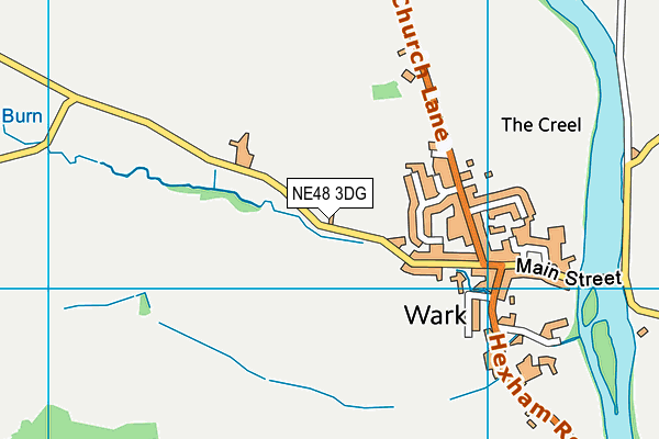 NE48 3DG map - OS VectorMap District (Ordnance Survey)