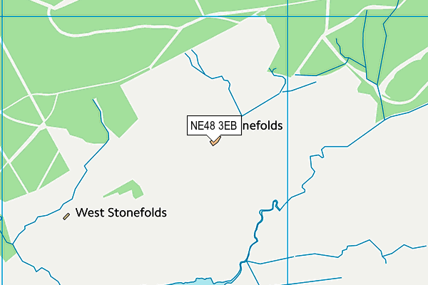 NE48 3EB map - OS VectorMap District (Ordnance Survey)