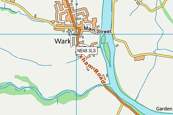Wark Church of England Primary School map (NE48 3LS) - OS VectorMap District (Ordnance Survey)