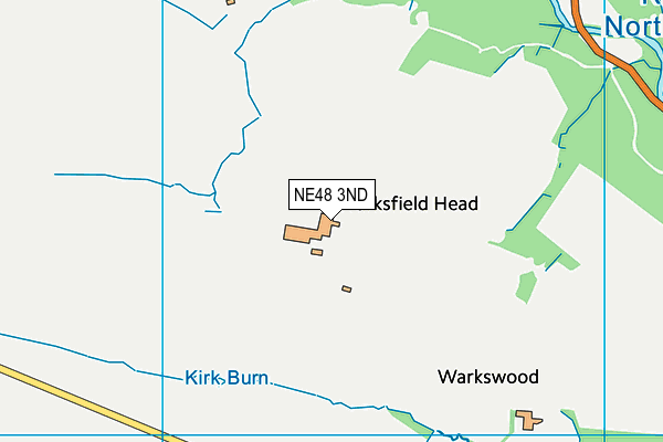 NE48 3ND map - OS VectorMap District (Ordnance Survey)