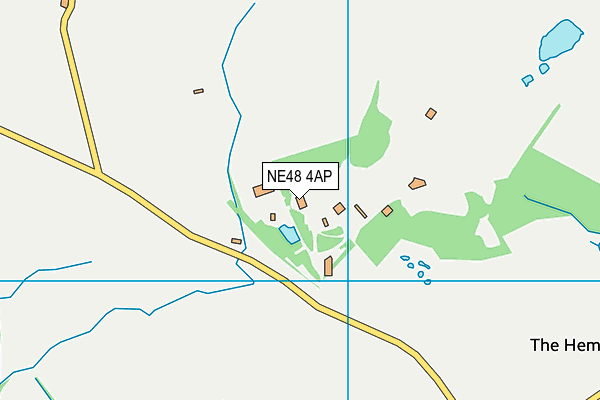NE48 4AP map - OS VectorMap District (Ordnance Survey)