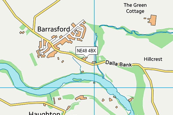 Dalla Haugh Football Field map (NE48 4BX) - OS VectorMap District (Ordnance Survey)