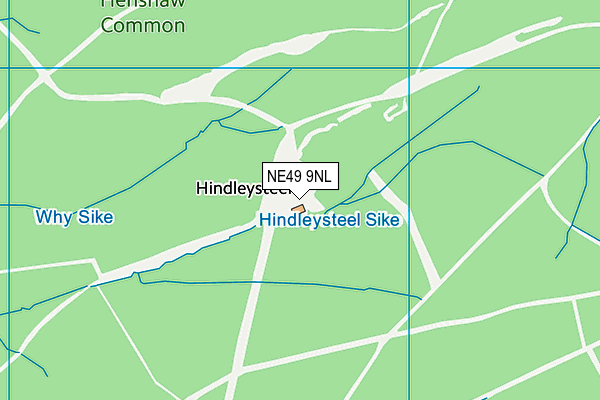 NE49 9NL map - OS VectorMap District (Ordnance Survey)