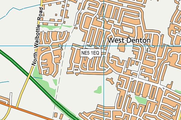 NE5 1EQ map - OS VectorMap District (Ordnance Survey)
