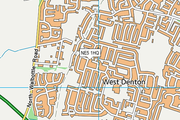 NE5 1HQ map - OS VectorMap District (Ordnance Survey)