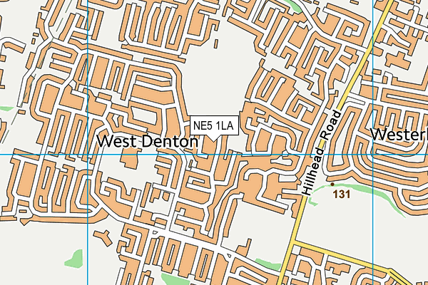 NE5 1LA map - OS VectorMap District (Ordnance Survey)