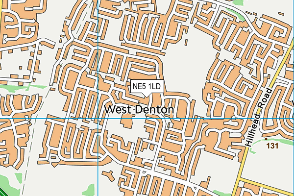NE5 1LD map - OS VectorMap District (Ordnance Survey)