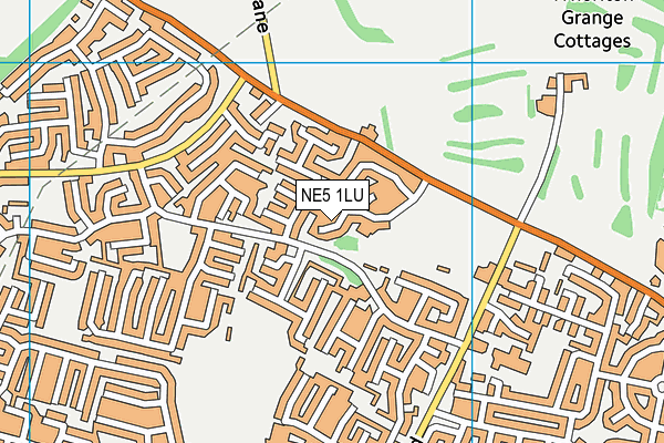 NE5 1LU map - OS VectorMap District (Ordnance Survey)
