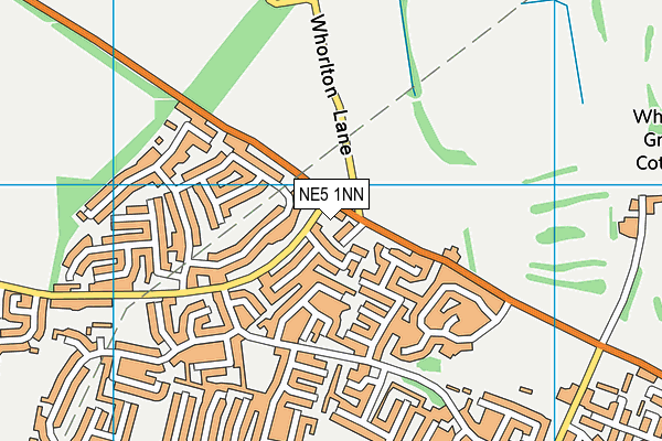 NE5 1NN map - OS VectorMap District (Ordnance Survey)