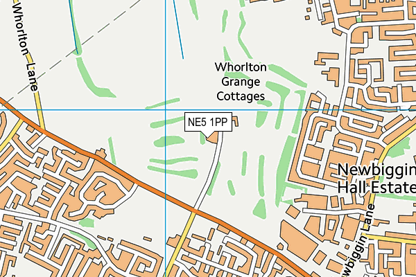 Westerhope Golf Club map (NE5 1PP) - OS VectorMap District (Ordnance Survey)