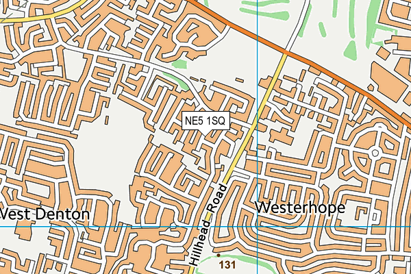 NE5 1SQ map - OS VectorMap District (Ordnance Survey)