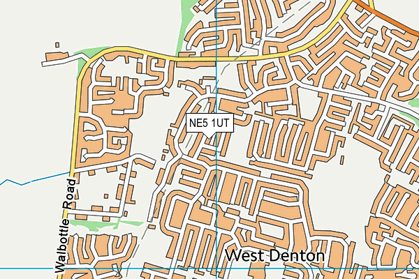 NE5 1UT map - OS VectorMap District (Ordnance Survey)
