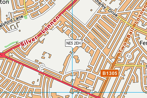NE5 2EH map - OS VectorMap District (Ordnance Survey)